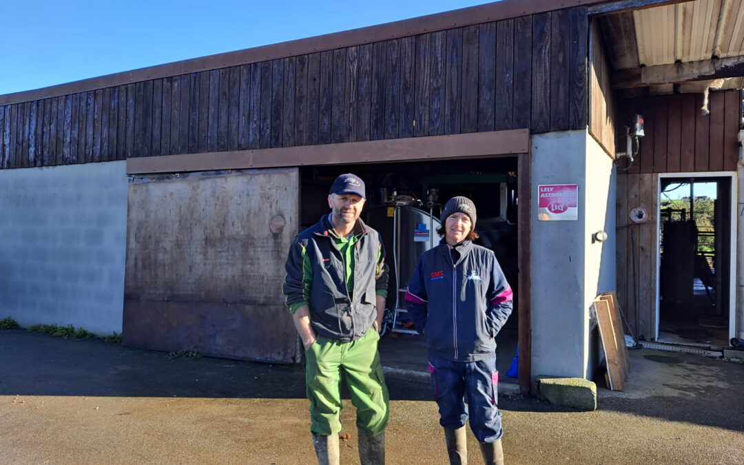 Nathalie Bertho et Gildas Le Fresne associés du GAEC de Carmois